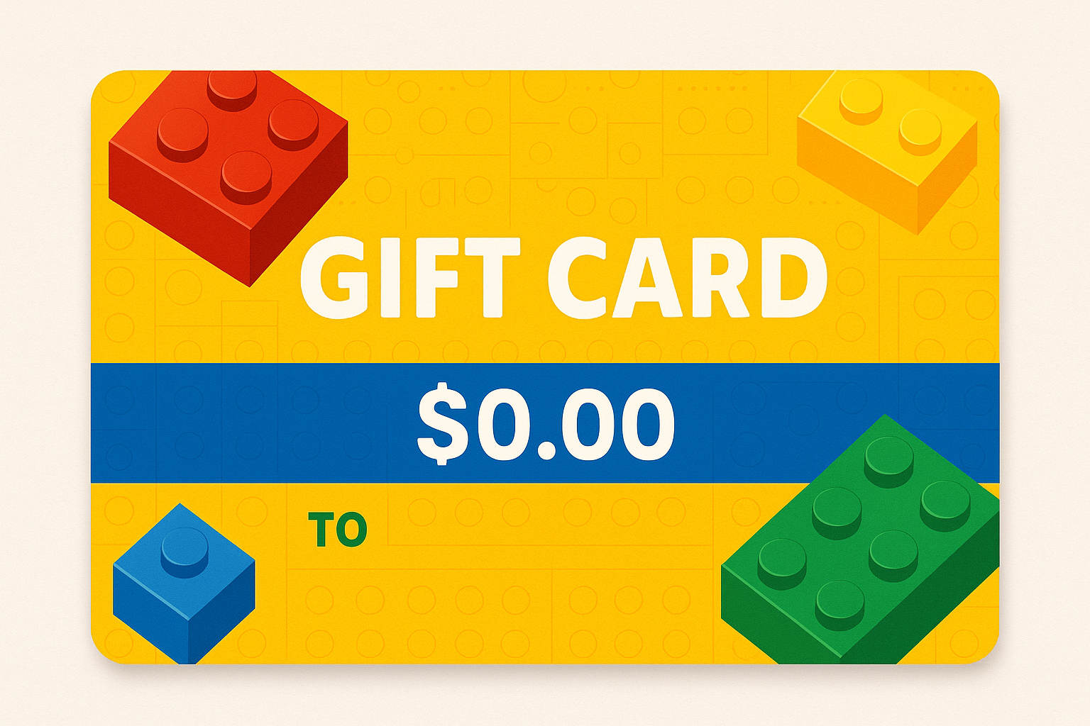 Gift card for Lego 